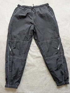 Nike Pants Mens XL Black Nylon Drawstring Trackpants Joggers Swoosh DD5972-010 - Picture 1 of 13