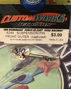 Custom Works 4244 Suspension Pin Outer Front (captured) NewInPack USA Shipped - Picture 1 of 2