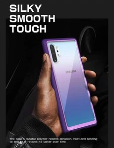 SUPCASE para Galaxy Note 10+ Plus, Funda Transparente Flexible Trasera Antigolpes Cubierta - Imagen 1 de 23