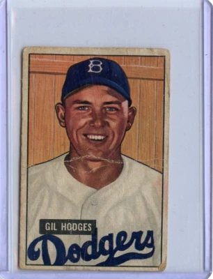 1951 Bowman Gil Hodges Brooklyn Dodgers #7 ⭐️💥🎯 Original - Image 1 of 2