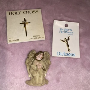 Pins of Faith ~ Römer, inkl. Engel 1994, Kreuz mit Kristall, Dicksons Christus ~ Neu - Bild 1 von 5
