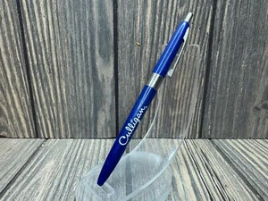 Vintage Culligan Blue Ballpoint Pen With Silver Accents & Clip - Picture 1 of 5