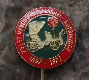 1972 Tatra 75th Anniversary Motors erstes Auto der Prasident Automobil Pin Abzeichen - Bild 1 von 2