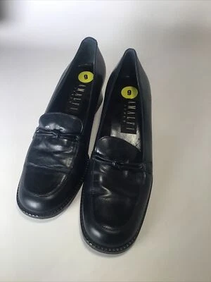 Zapatos Mary Jane de Colección Amalfi de Cuero Azul Tacón Para Mujer Talla 9 B Hechos en Italia Foto 1 de 4