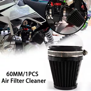 Filtro de aire universal de 60 mm ATV carburador de bicicleta limpiador de vainas tubo de admisión elíptico - Imagen 1 de 9