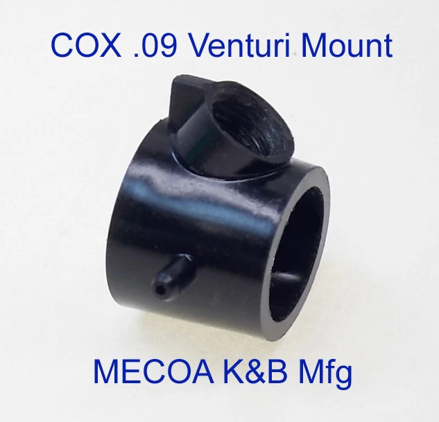 COX 09 Tee Dee TD Carb Carburetor Body .09 Venturi Mount Model Airplane Engine