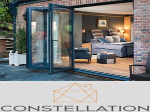 SMARTS Visofold 1000 Bi Fold Doors - ANY RAL COLOUR - FREE DELIVERY - CHEAPEST
