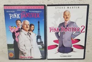 The Pink Panther 1 & 2 DVD Lot Set Steve Martin Jacques Clouseau Beyonce Cleese
