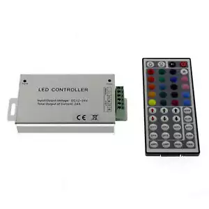 44 Tasten RGB Controller 24A; Fernbedienung LED Streifen Band Stripe 12V 24V - Bild 1 von 1
