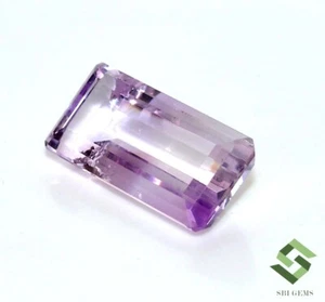 Certified Natural Pink Amethyst Octagon Cut 25x12 mm 22.01 CTS Loose Gemstone - Picture 1 of 9