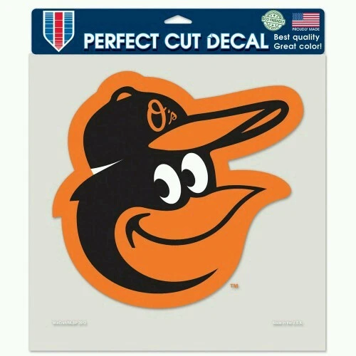 BALTIMORE ORIOLES PERFECT CUT DECAL 8"X8" FOR CORN HOLE OR CAR WINDOWS - Image 1 of 1