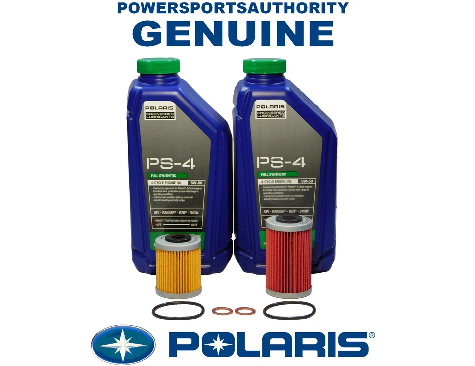 Kit de cambio de aceite sintético completo Polaris Outlaw 450 MXR 2008-2010 OEM PS-4 POL26 Foto 1 de 1