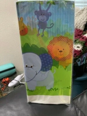 Forest Friends Table Cover 48" x 88" - Birthday Party Supplies New!!! - Image 1 of 2