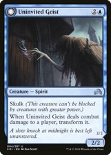 FOIL Uninvited Geist | MtG Magic Shadows over Innistrad | English | Near Mint