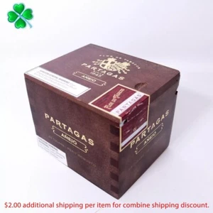 Partagas Petit Robusto Anejo Brown Empty Wood Cigar Box 5.5" x 4.5" x 4.5" ~ - Picture 1 of 10
