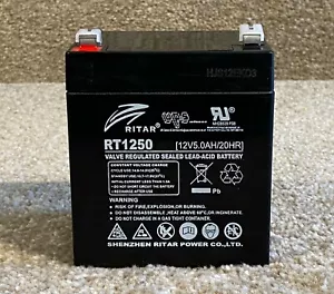 Ritar RT1250 - Brand new battery - 12V 5AH / cube shape - Picture 1 of 8