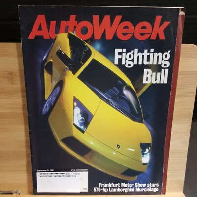 Auto Week Magazines September 24th 2001 Volume 51 Issue 40       E419 - Image 1 of 4