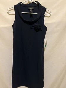 ALYN PAIGE Women’s Dress Size Small Black A-line Roll Collar Sleeveless NWT - Picture 1 of 14