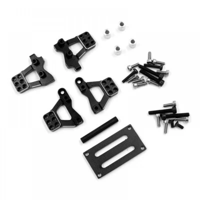 Yeah Racing TR4M-015BK Aluminum Front & Rear Shock Mount Set for Traxxas TRX-4M - Image 1 of 3