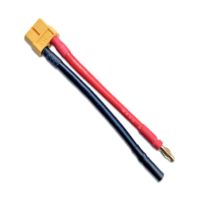 1 adaptador XT60 hembra hembra a 4mm 4.0mm macho oro macho lipo cable de batería - Imagen 1 de 4