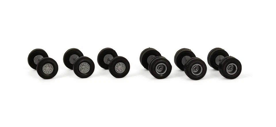 VK 99362 Lkw-/Bus-Räder, Vorderräder TRILEX (3+3 Achsen) 12 mm H0 1:87 NEU - Bild 1 von 1