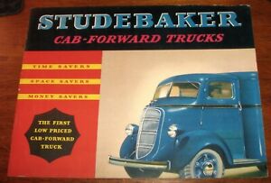 1937 Studebaker Trucks Cab-Forward Original Sales Brochure w/ Pictures COE