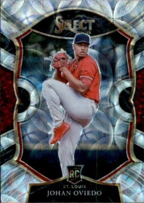 2021 Panini Select Silver Scope Prizm Rookie #41 Johan Oviedo Cardinals Parallel - Image 1 of 2