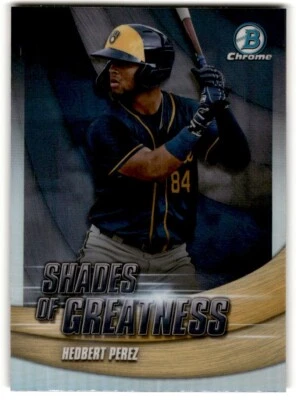 2022 Bowman Chrome Shades of Greatness Hedbert Perez #SG-29 - Image 1 of 2