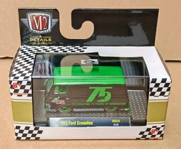 M2 MACHINES 1963 FORD ECONOLINE VAN CELEBRATING 75 YEARS OF INNOVATION 1:64  - Immagine 1 di 1