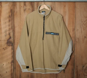 Vintage KAVU hellbraun Canvas 1/2 Reißverschluss Throwshirt Pullover Jacke Gr. M (passt L) - Bild 1 von 11