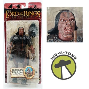 The Lord of the Rings Crossbow Uruk-Hai Action Figure 2003 Toy Biz 81401 NRFP - Picture 1 of 8