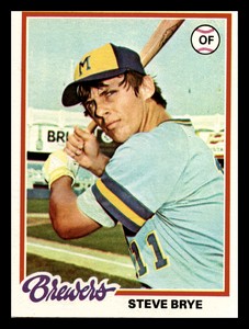 1978 Topps Steve Brye  Milwaukee Brewers #673 NM-MINT Vintage