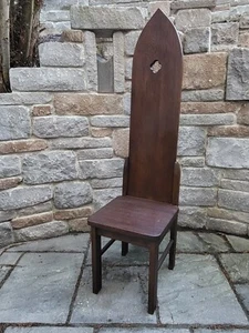 Sedia cavaliere altezza 150 cm tavola cavaliere armatura cavaliere sedia trono sedia Re Artù - Foto 1 di 9