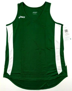 Asics Womens Medley Singlet Green Running Top Size Medium - Picture 1 of 6