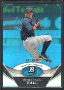 SHAEFFER HALL 2011 BOWMAN PLATINUM PROSPECTS #28 BLUE REFRACTOR 63/199 SP $8 - Picture 1 of 1