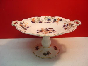 1830-1839 Wedgwood Perlenware orientalisches Design Kobalt/Gold 1874 Sockel Kompott? - Bild 1 von 9