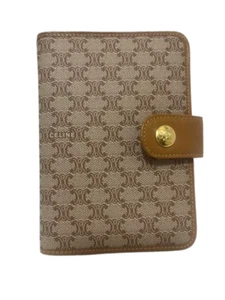 Celine Notebook Cover Beige Macadam Pattern Length 13.5cm Width 9.5cm No Box  - Picture 1 of 6