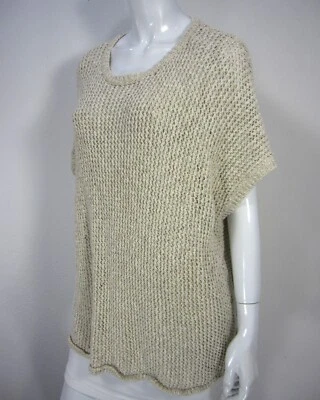 Suéter James Perse Los Angeles Talla 1 Pescador Manga Corta Suéter Cuello Redondo Foto 1 de 4