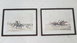 2 engraving horse race. Gravure course de chevaux Alfred de Dreux - Picture 1 of 12