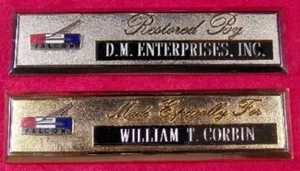 FORD FALCON - PLACA DE TABLERO GRABADA PERSONALIZADA - Imagen 1 de 1