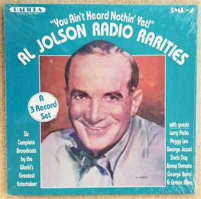 Al Jolson YOU AIN'T HEARD NOTHIN' YET: RADIO RARITIES -New, SS 1985 3-LP Box Set - Image 1 of 3