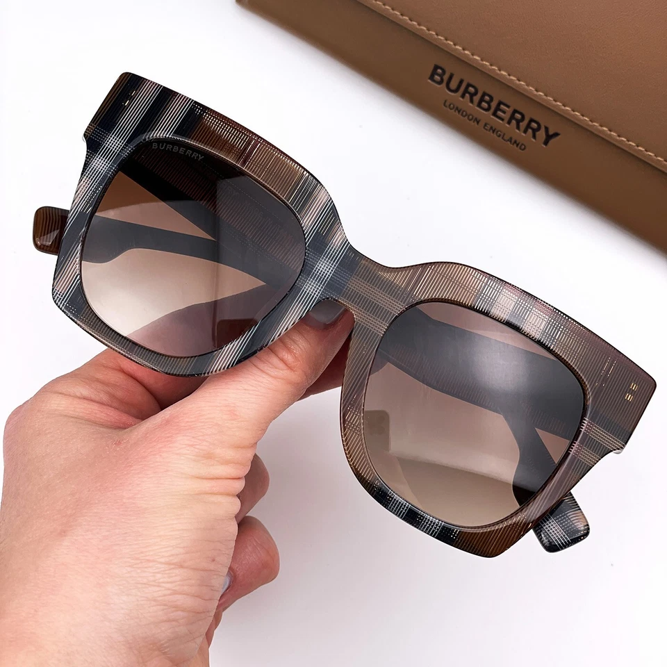 Burberry Men Sunglasses Check Brown Gradient Square BE4364 KITTY 396713