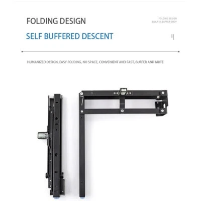 Living Room Wall Mounted Folding Stool Hardware Recessed Shoe Stool Accessory - Image 1 of 4