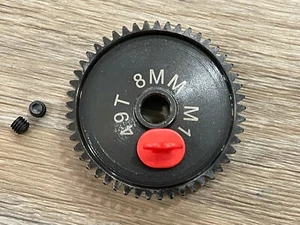 8MM 49 T MOD 1 PINION GEAR Traxxas Losi Hpi Arrma Serpent Mugen Ofna Xl2 - Picture 1 of 2