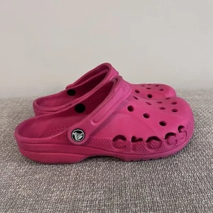 Crocs Baya Classic Clog Comfort Slip On Shoe in Magenta Pink Size 7 - Picture 1 of 10