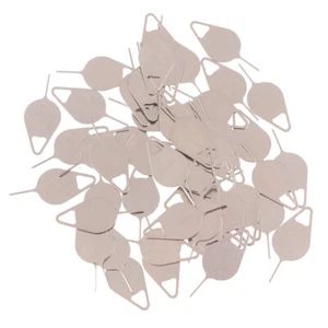 50pcs Sim Card Tray Removal Eject Pin Key Tool Stainless Steel Needle WOYB - Zdjęcie 1 z 9