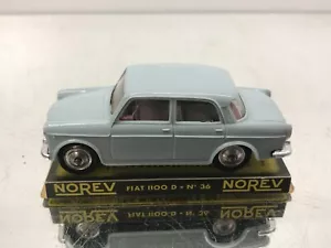 NOREV 36 FIAT 1100 D - PLASTIC -LIGHT BLUE 1:43- HIGH QUALITY ON BASE - 471 - Imagen 1 de 8