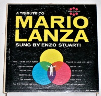Enzo Stuarti ‎- A Tribute To Mario Lanza - Vinyl LP Record Album - Image 1 of 2