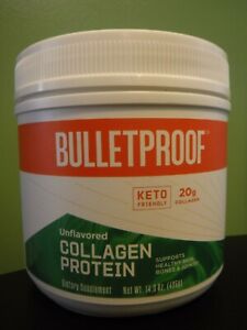 Bulletproof Keto Friendly Collagen Protein Powder Unflavored 14.3oz 