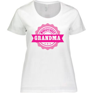 Inktastic Grandparents Day Worlds Best Grandma Women's Plus Size T-Shirt Gift